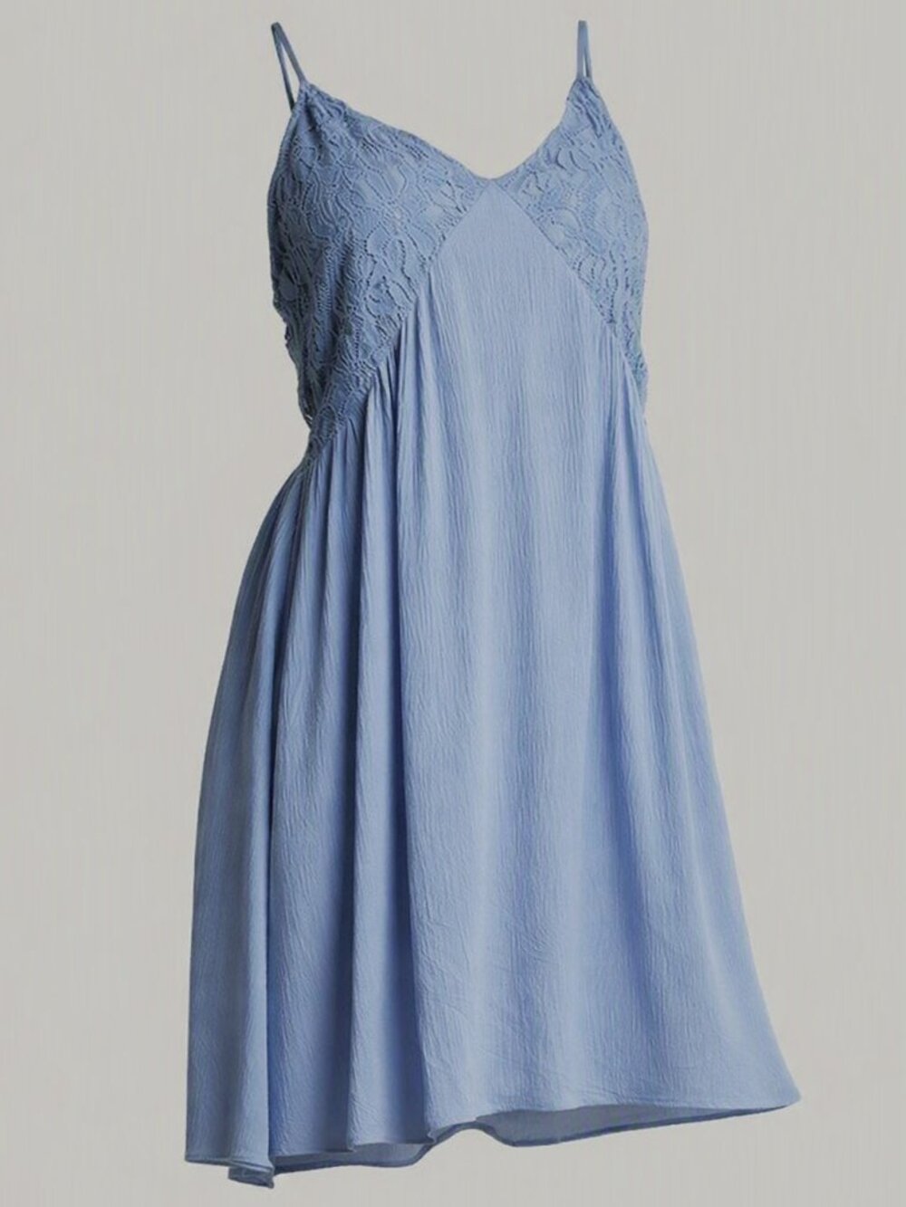 Umgee Dress Mini Y2k Fairycore Lacey Cami Boho Cottage Coquette Light Blue S